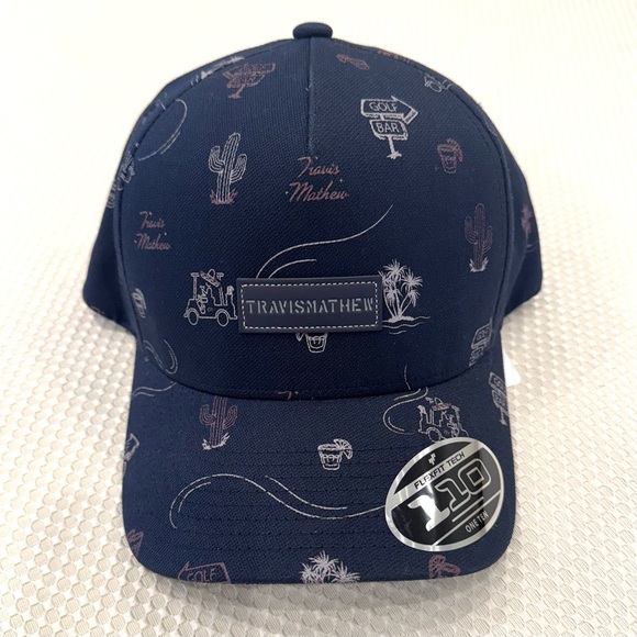 Travis Mathew NEW Blue Golf DROP IN THE OCEAN Hat B28/2 - Picture 2 of 12